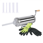 Electronice si Electrocasnice - Electrocasnice bucatarie - Mixere, tocatoare & roboti de bucatarie - Masini de tocat - Masina de umplut carnati 1.5 kg cu ventuza + Manusi - Infinity.ro