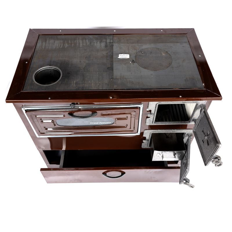 Casa si Gradina - Termice - Sobe, Seminee si accesorii - Sobe - Soba pe lemne 9kW Grand Fantazia, cos stanga - Infinity.ro