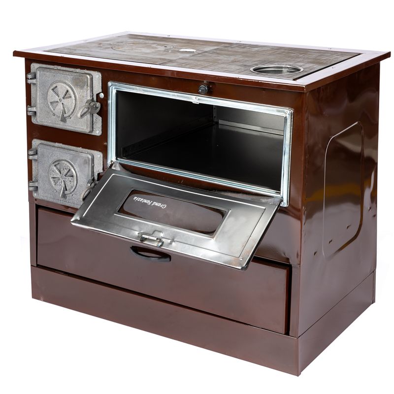 Casa si Gradina - Termice - Sobe, Seminee si accesorii - Sobe - Soba pe lemne 9kW Grand Fantazia, cos dreapta - Infinity.ro