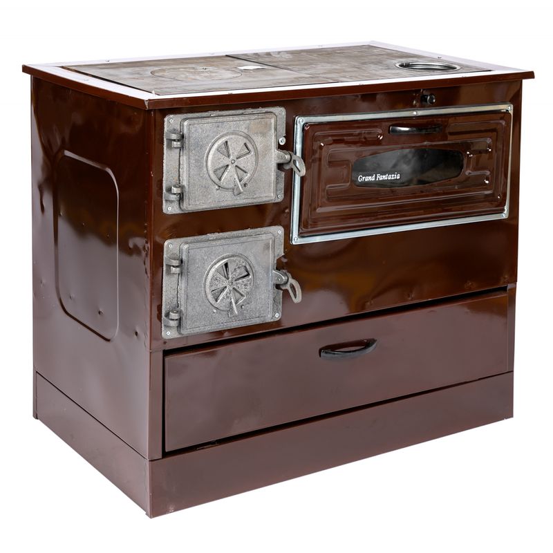 Casa si Gradina - Termice - Sobe, Seminee si accesorii - Sobe - Soba pe lemne 9kW Grand Fantazia, cos dreapta - Infinity.ro