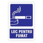 Casa si Gradina - Decoratiuni - Stickere decorative - Sticker indicator, Loc pentru fumat, 20x30 cm - Infinity.ro