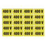 Casa si Gradina - Decoratiuni - Stickere decorative - Sticker indicatoare, Semnalizare prize,400 V, 20 buc. - Infinity.ro