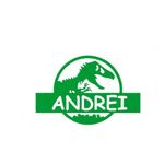 Casa si Gradina - Decoratiuni - Stickere decorative - Sticker decorativ, Dinozaur Andrei, Verde, 50x33 cm - Infinity.ro
