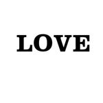 Casa si Gradina - Decoratiuni - Stickere decorative - Sticker decorativ, Mesaj " LOVE", negru, inaltime litera 25cm - Infinity.ro
