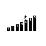 Casa si Gradina - Decoratiuni - Stickere decorative - Sticker decorativ, Fitness Gym, Negru, 56x30 cm - Infinity.ro