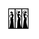 Casa si Gradina - Decoratiuni - Stickere decorative - Sticker decorativ, Siluete tribale, negru, 119x119 cm - Infinity.ro