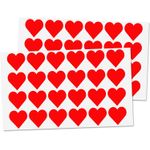 Casa si Gradina - Decoratiuni - Stickere decorative - Sticker decorativ perete, Inimi, rosu, 24 bucati, 10.5x9 cm - Infinity.ro