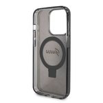 Laptop, Telefoane si Tablete - Telefoane mobile si accesorii - Accesorii Telefoane - Huse telefoane - Husa pentru iPhone 15 Pro Max - Guess Ring Stand Script Glitter MagSafe (GUHMP15XHRSGSK) - Negru - Infinity.ro