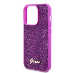 Laptop, Telefoane si Tablete - Telefoane mobile si accesorii - Accesorii Telefoane - Huse telefoane - Husa pentru iPhone 15 Pro - Guess Disco Metal Script (GUHCP15LPMSDGSF) - Fucsia - Infinity.ro