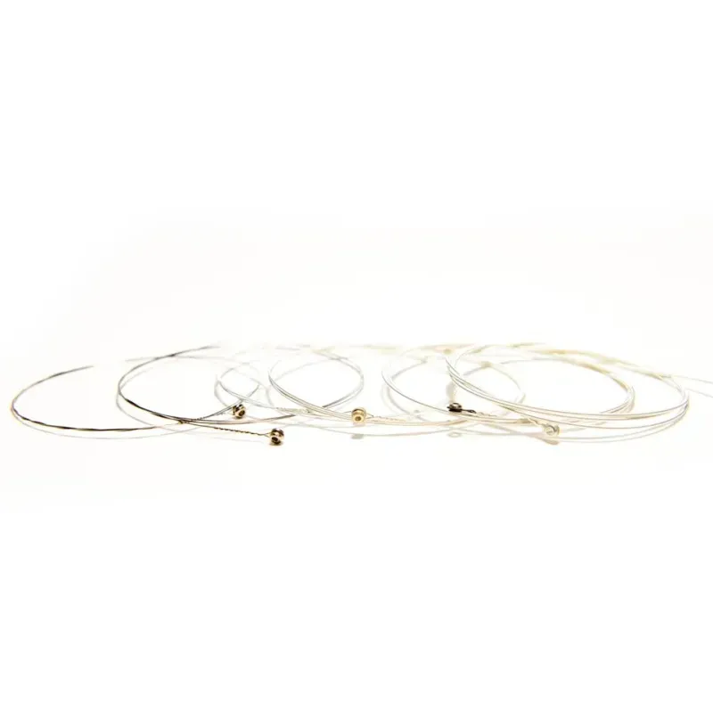 TV, Audio-Video si Foto - Instrumente muzicale - Instrumente clasice - Set corzi si chitara clasica din lemn, alb, 95 cm - Infinity.ro