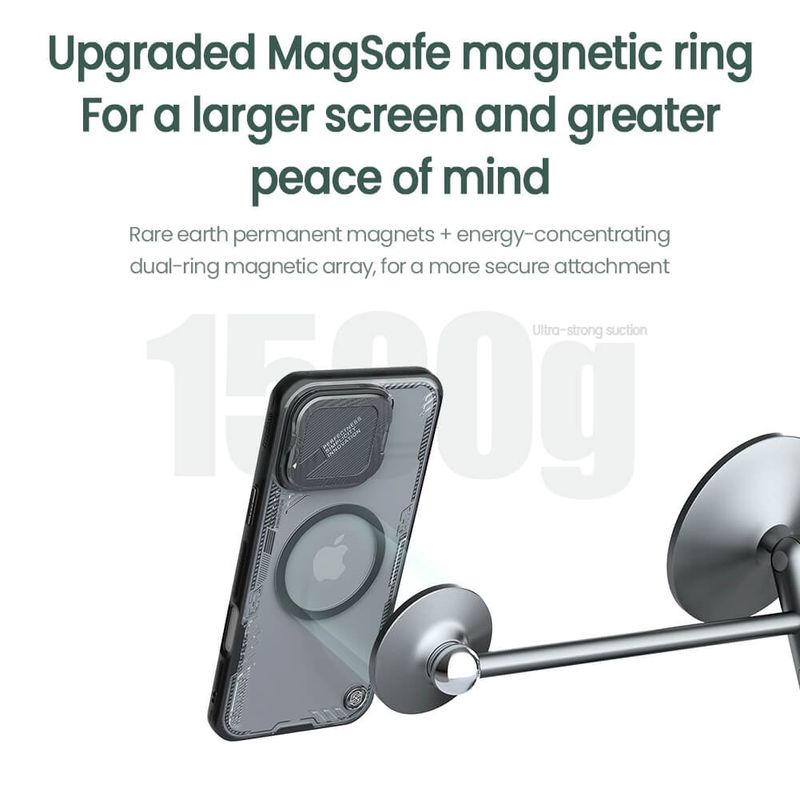 Laptop, Telefoane si Tablete - Telefoane mobile si accesorii - Accesorii Telefoane - Huse telefoane - Husa pentru iPhone 16 Pro Max - Nillkin Albblade Prop Magnetic (cuout Camera Cutout) - Negru - Infinity.ro