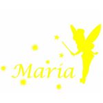 Casa si Gradina - Decoratiuni - Stickere decorative - Sticker decorativ, Zana Maria, galben, 26x40 cm - Infinity.ro