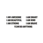Casa si Gradina - Decoratiuni - Stickere decorative - Sticker decorativ, Mesaje motivationale, negru, inaltime litera 6cm - Infinity.ro