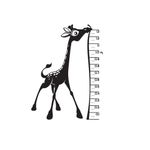 Casa si Gradina - Decoratiuni - Stickere decorative - Sticker decorativ, Girafa Buclucasa, Negru, 104x138 cm - Infinity.ro