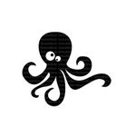 Casa si Gradina - Decoratiuni - Stickere decorative - Sticker decorativ, Caracatita, Negru, 65x55 cm - Infinity.ro