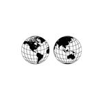 Casa si Gradina - Decoratiuni - Stickere decorative - Sticker decorativ, Globul Pamantesc, Negru, 240x111 cm - Infinity.ro