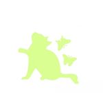 Casa si Gradina - Decoratiuni - Stickere decorative - Sticker decorativ, pentru intrerupator, Pisica, lumineaza in intuneric, 10 x 8.5 cm - Infinity.ro