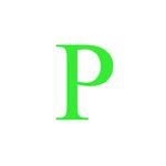 Casa si Gradina - Decoratiuni - Stickere decorative - Sticker decorativ, Litera "P", inaltime 20 cm, verde fluorescent - Infinity.ro