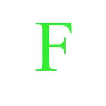 Casa si Gradina - Decoratiuni - Stickere decorative - Sticker decorativ, Litera "F", inaltime 15 cm, lumineaza in intuneric - Infinity.ro