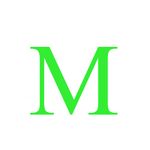 Casa si Gradina - Decoratiuni - Stickere decorative - Sticker decorativ, Litera "M", inaltime 20 cm, verde fluorescent - Infinity.ro