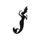 Casa si Gradina - Decoratiuni - Stickere decorative - Sticker decorativ, Dancing Mermaid, Negru, 50x79 cm - Infinity.ro
