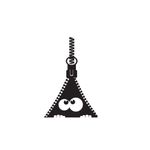 Casa si Gradina - Decoratiuni - Stickere decorative - Sticker decorativ, Fermoar, Negru, 54x80 cm - Infinity.ro