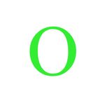 Casa si Gradina - Decoratiuni - Stickere decorative - Sticker decorativ, Litera "O", inaltime 20 cm, verde fluorescent - Infinity.ro