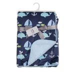 Casa si Gradina - Textile si covoare - Pături și cuverturi - Paturici copii - Paturica pufoasa pentru bebelusi model marin Mother's Choice - Infinity.ro