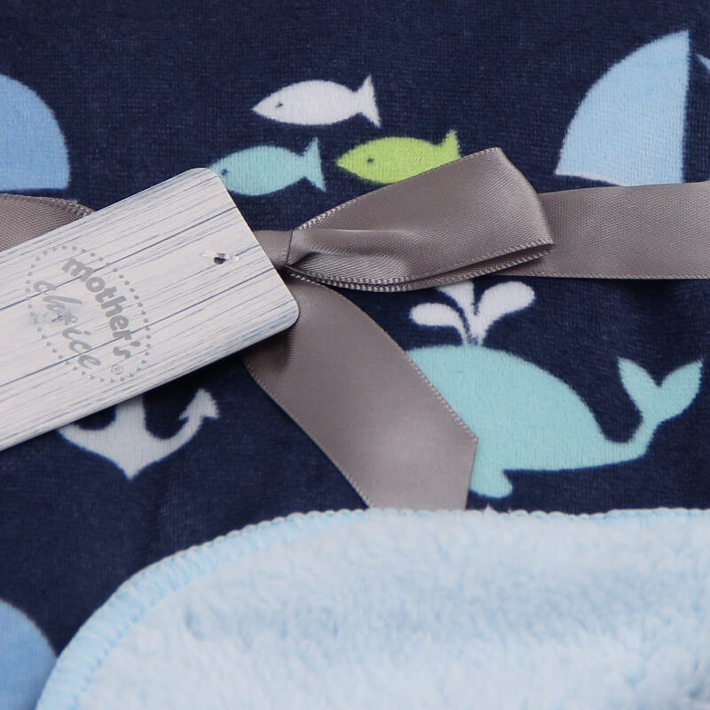 Casa si Gradina - Textile si covoare - Pături și cuverturi - Paturici copii - Paturica pufoasa pentru bebelusi model marin Mother's Choice - Infinity.ro