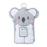 Jucarii, Copii si Bebe - Igiena si ingrijire - Baia bebelusului - Prosoape si halate de baie copii - Prosop bebe cu gluga din bumbac - ursulet koala gri - Infinity.ro