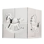 Carti si Birotica - Birotica - Accesorii de birou - Pusculite - Pusculita copii argintata Bambino by Juliana cub - Infinity.ro