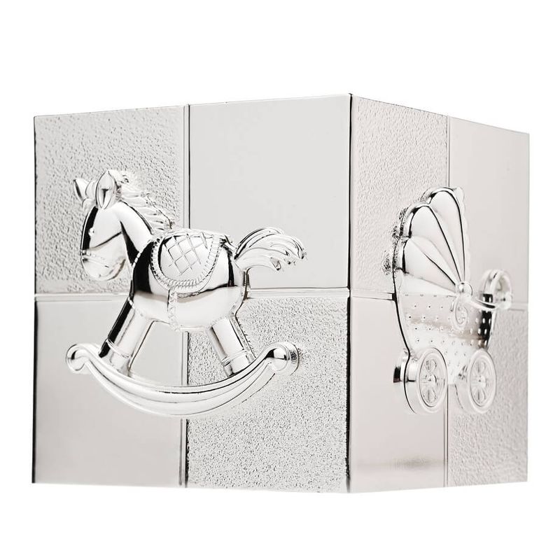 Carti si Birotica - Birotica - Accesorii de birou - Pusculite - Pusculita copii argintata Bambino by Juliana cub - Infinity.ro