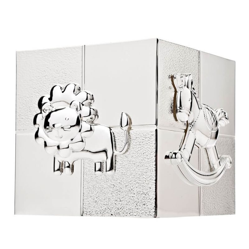 Carti si Birotica - Birotica - Accesorii de birou - Pusculite - Pusculita copii argintata Bambino by Juliana cub - Infinity.ro