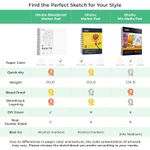 Carti si Birotica - Rechizite - Pictura si desen - Blocuri desen - Caiet De Schite Ohuhu, Marker Pads, Fără Acid - 150 g/m² - 60 coli/120 pagini, 222 x 210 mm - Infinity.ro