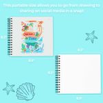 Carti si Birotica - Rechizite - Pictura si desen - Blocuri desen - Caiet De Schite Ohuhu, Marker Pads, Fără Acid - 150 g/m² - 60 coli/120 pagini, 222 x 210 mm - Infinity.ro