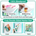 Carti si Birotica - Rechizite - Pictura si desen - Blocuri desen - Caiet De Schite Ohuhu, Marker Pads, Fără Acid - 150 g/m² - 30 coli/60 pagini, 216 x 140 mm - Infinity.ro