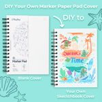 Carti si Birotica - Rechizite - Pictura si desen - Blocuri desen - Caiet De Schite Ohuhu, Marker Pads, Fără Acid - 150 g/m² - 30 coli/60 pagini, 216 x 140 mm - Infinity.ro