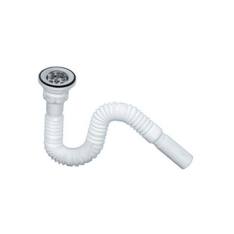 Casa si Gradina - Sanitare - Chiuveta bucatarie si accesorii - Chiuvete bucatarie - Set chiuveta masca, inox,cuva stanga, Raulconstruct, 80x50 cm, baterie lebada flexibila cu  sifon de scurgere - Infinity.ro