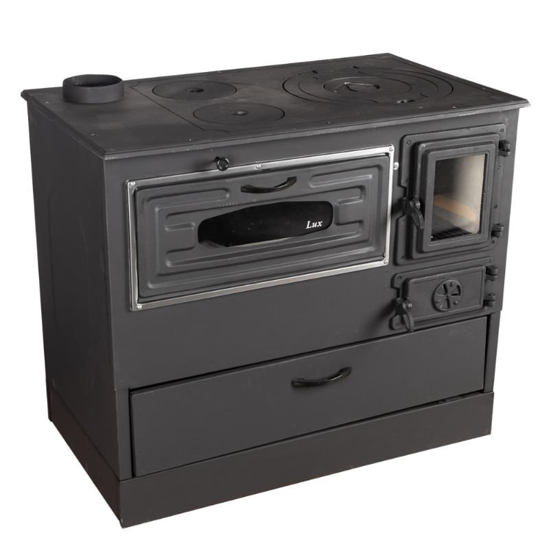 Casa si Gradina - Termice - Sobe, Seminee si accesorii - Sobe - Soba pe lemne 9kW Grand Fantazia Lux, cos stanga - Infinity.ro