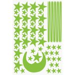 Carti si Birotica - Papetarie - Afise si stickere - Set stickere decorative, Diverse modele, lumineaza in intuneric, dimensiuni coala stickere 20x30 cm - Infinity.ro