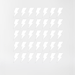 Carti si Birotica - Papetarie - Afise si stickere - Set stickere decorative, Fulger, alb, 10x6 cm, 35 buc - Infinity.ro