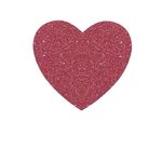 Carti si Birotica - Papetarie - Afise si stickere - Set stickere decorative Inima Rosu Glitter, 4 bucati, 18x18 cm - Infinity.ro