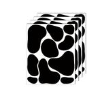 Casa si Gradina - Decoratiuni - Stickere decorative - Set stickere decorative perete, pete moderne, 4 buc, negru, 28x35 cm - Infinity.ro