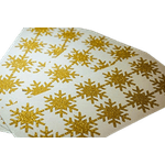 Casa si Gradina - Decoratiuni - Stickere decorative - Set stickere decorative Craciun, fulgi aurii, 16 bucati, 4x4 cm - Infinity.ro