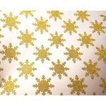 Casa si Gradina - Decoratiuni - Stickere decorative - Set stickere decorative Craciun, Fulgi aurii de zapada, 8 bucati, 8x8 cm - Infinity.ro