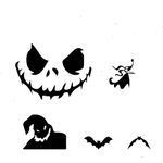 Casa si Gradina - Decoratiuni - Stickere decorative - Set stickere decorative usa, Halloween, negru, 5 buc - Infinity.ro