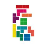 Casa si Gradina - Decoratiuni - Stickere decorative - Set stickere decorative, TETRIS, Multicolor, 39 patratele x15 cm - Infinity.ro