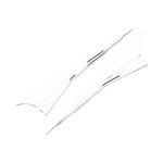 Auto si Moto - Piese auto si accesorii - Interior auto - Accesorii interior - Set 2 stickere pentru capota auto, sau alt element de caroserie, cu dungi tuning, universal, Alb, 220x48 cm - Infinity.ro