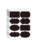 Carti si Birotica - Papetarie - Notite autoadezive - Set 40 Etichete autoadezive, negre, diverse forme, 4x8 cm - Infinity.ro