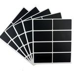 Carti si Birotica - Papetarie - Notite autoadezive - Set 40 Etichete autoadezive dreptunghiulare, negre, 4x8 cm - Infinity.ro